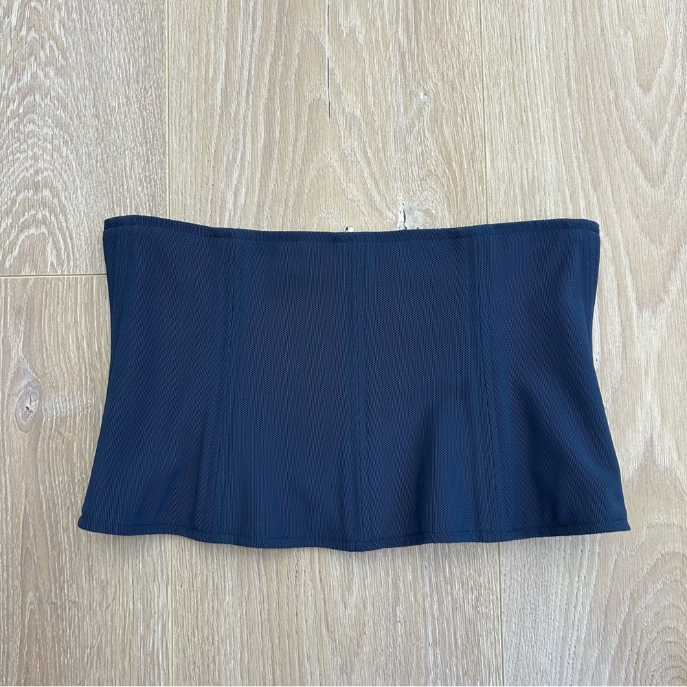 Fleur Du Mal Corset Crop Top Navy Blue Size Extra Small - Picture 5 of 5
